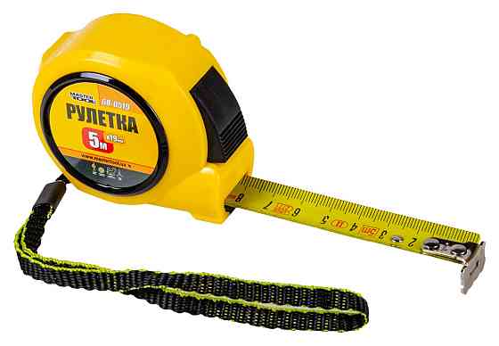 Рулетка MASTERTOOL 5 м×19 мм автоматичний фіксатор полотна 68-0519 Коломия