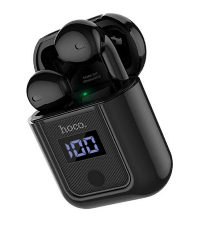 Bluetooth стерео наушники гарнитура Hoco S11 + силиконовый кейс Черный Винница - изображение 1