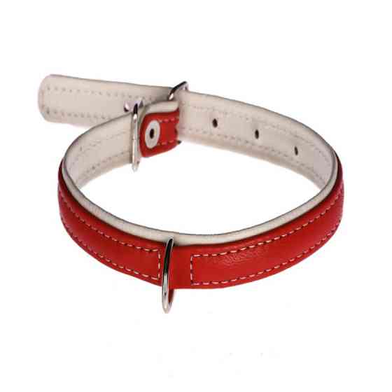 Нашийник 1592 15мм "Люкс" 2-х стор. Червоний Вінниця