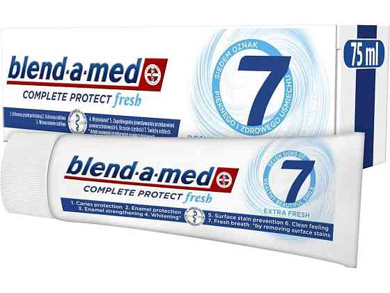 Зубна паста 75мл Complete Protect 7 Екстрасвіжість ТМ Blend-a-med   Solmir Київ