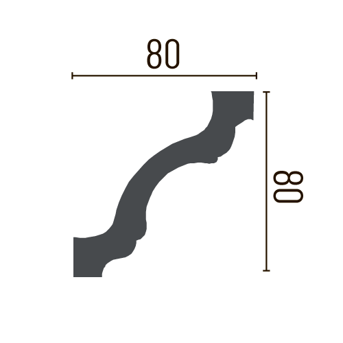 Карниз полиуретановый гладкий Gaudi Decor P 2001 Днепр