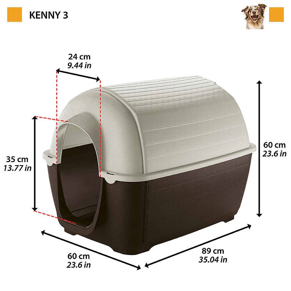 Будка для собак Ferplast Kenny (Ферпласт Кенні) 60 x 89 x h 60 см — 03 Запоріжжя - фото 2