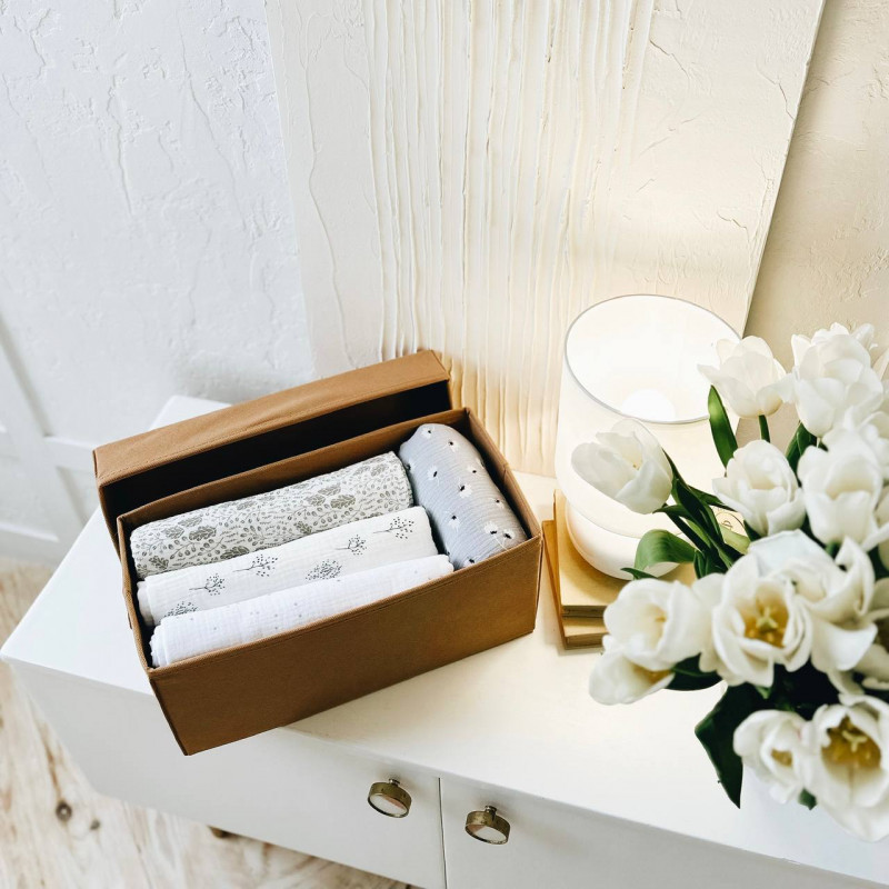 Органайзер для вертикального зберігання з кришкою 34x17x16 см S HY-S-kr (Бежевий) Суми - фото 2