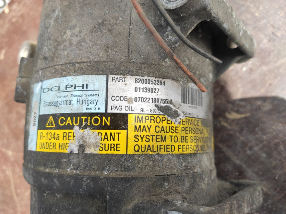 Компресор кондиціонера Renault Scenic II 1.9 dci 2003-2009 (8200053264) Ковель - изображение 4