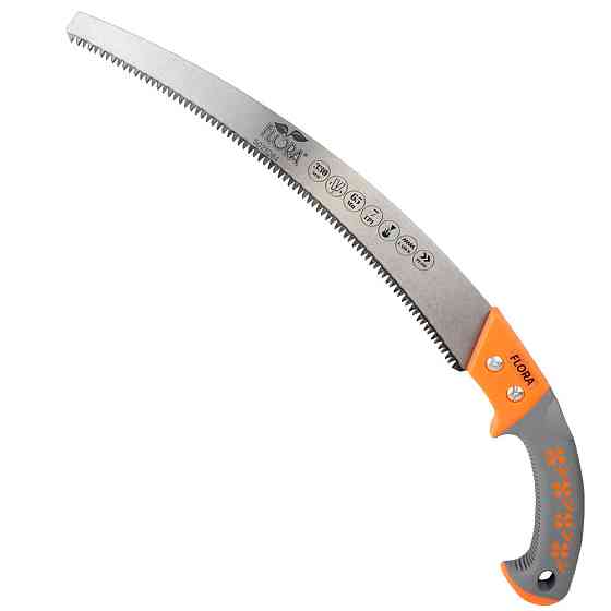 Пила садова вигнута 330 мм 7TPI з чохлом FLORA (5023284) Київ