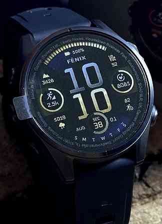 Смарт -Часы Garmin Fenix 8 Amoled 43 mm Sapphire Carbon Gray DLC Titanium Киев