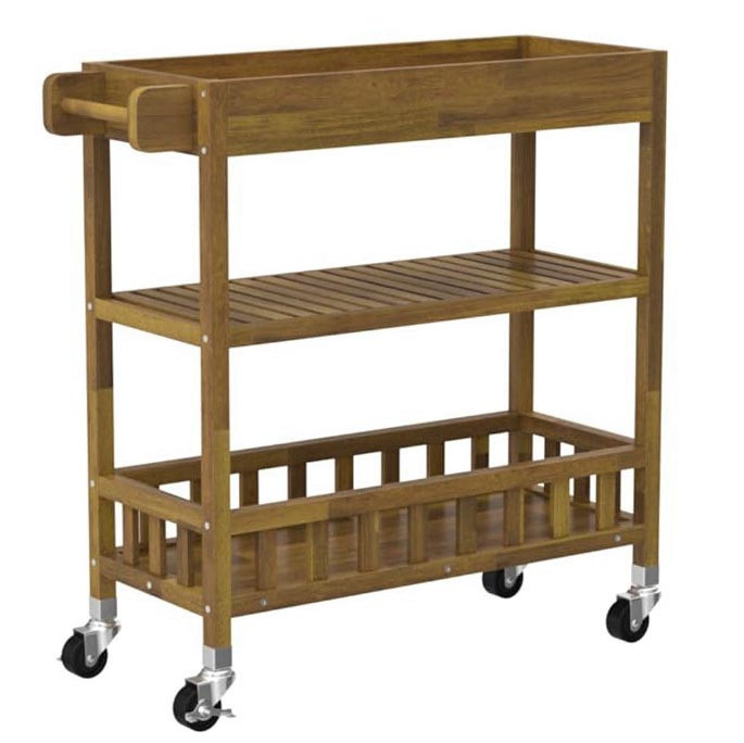 Етажерка для ванної на коліщатах "Одірена" кориця Миколаїв - фото 1