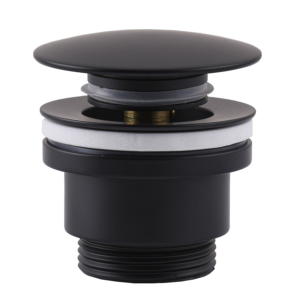 HG15-04A-10-BR-(BB)-Click-clack--Донний клапан  ЛАТУНЬ ,Універсальний, Чорний мат (Box Globus Lux) Тернополь - изображение 1