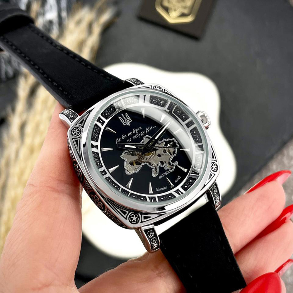 Awarder 021-3D Де би не була Silver-Black-Black Leather Киев - изображение 4