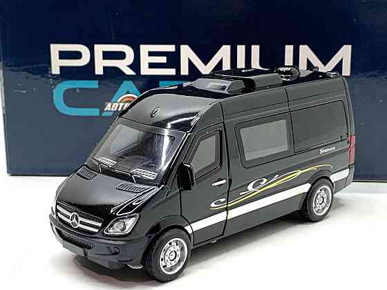 Машина Автосвіт Mercedes sprinter інерційна відчиняються двері 15 см Чорна (AP-1816) Чернігів