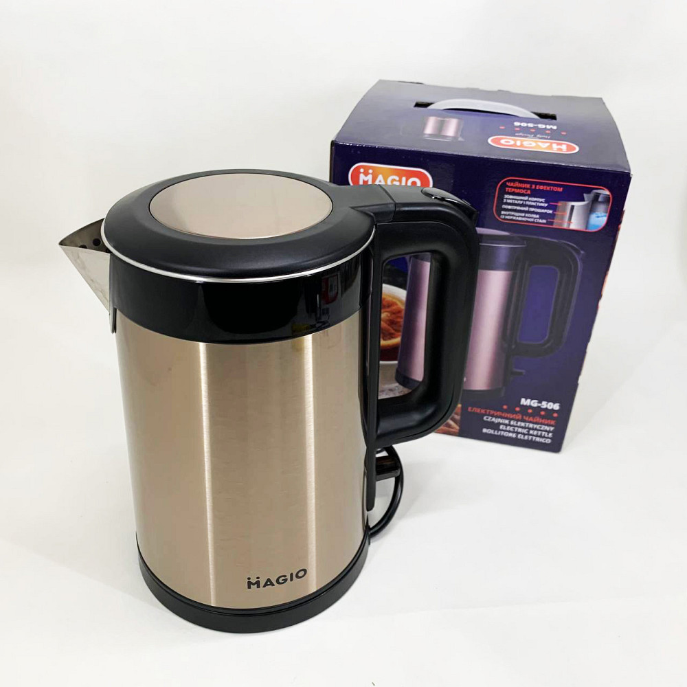 Ергономічний електричний чайник MAGIO, Чайник металевий для дому електричний для дому красивий JY-28 Івано-Франківськ - фото 6