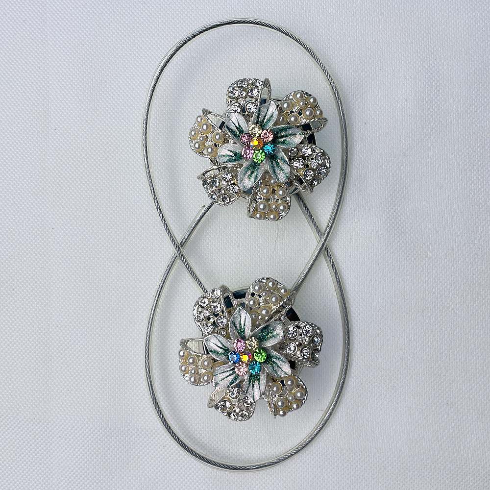 Магніти для штор та гардин "Flowers" набір 2 шт Різнокольоровий (81-232) Київ - фото 5