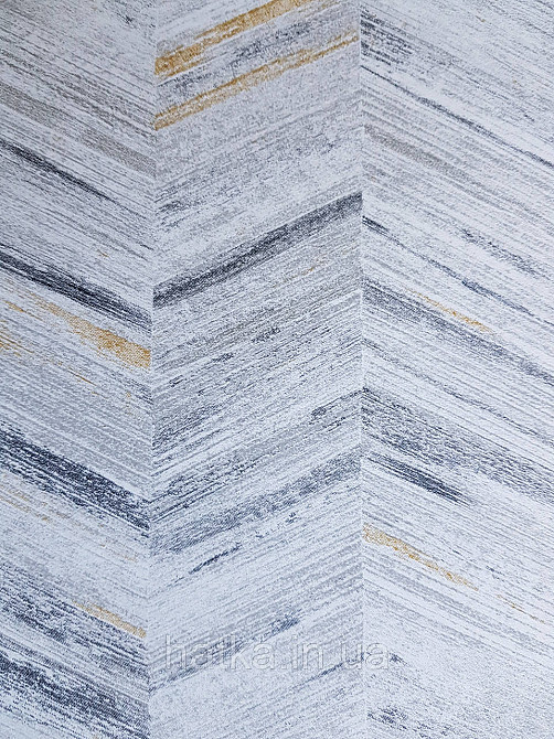 Обои  виниловые на флизелине AS creation Geo Effect 0.53х10 геометрия елочка белый серый желтый 38309-3 Киев - изображение 1