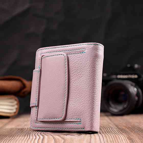 Портмоне с монетницей снаружи для стильных женщин кожаное ST Leather 19456 Бежевый Киев