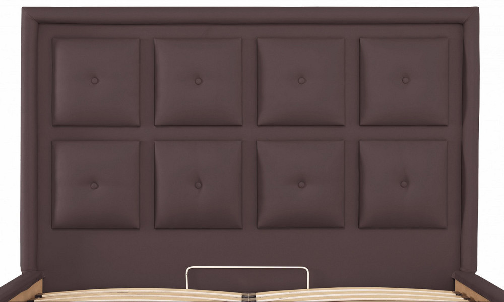 Кровать Windsor VIP 140 х 200 см Fly 2231 С дополнительной металлической цельносварной рамой Темно-коричневый Днепр - изображение 13