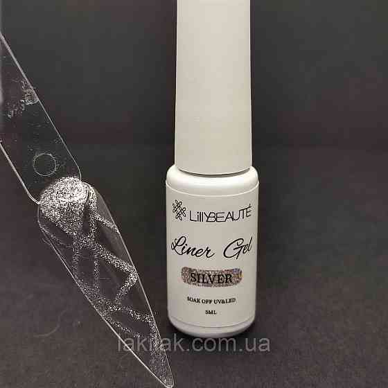 Лайнер гель-фарба №4 (срібна) Lilly Beaute Liner gel 5 мл Херсон