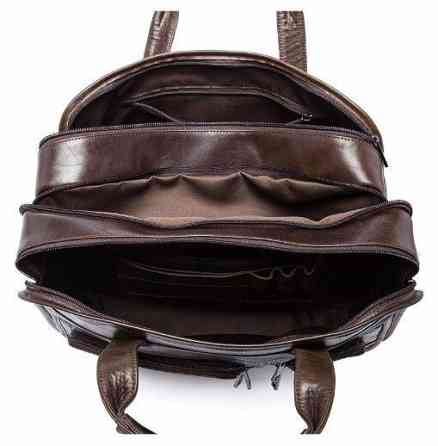 Сумка для ноутбука из натуральной кожи Vintage 14870 Коричневая Киев