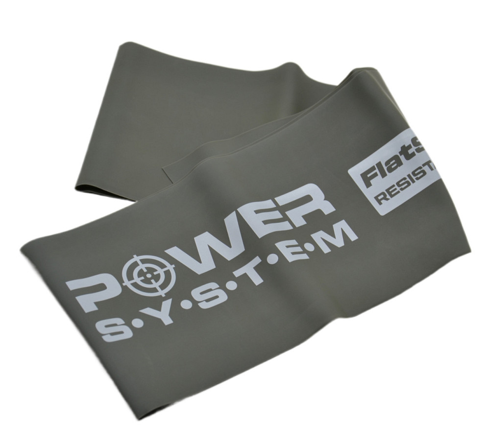 Стрічка-еспандер для спорту та реабілітації Power System PS-4123 Flat Stretch Band Level 3 Grey (25-35кг.) Луцьк - фото 2