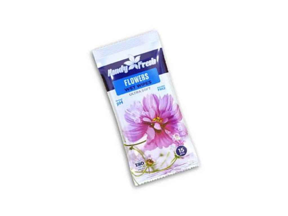 Вологі серветки 15шт Flowers ТМ Handy fresh   Solmir Київ - фото 1