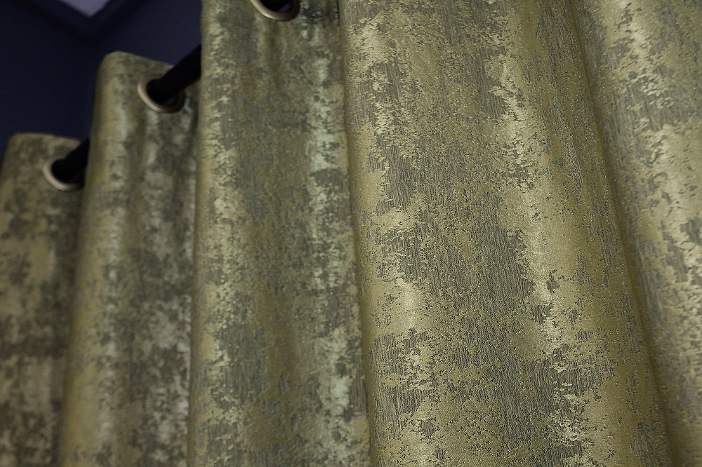 Комплект штор на люверсах VR-Textil Жаккард Sultan YL № № 1213ш Оливковый 150х250 см 2 шт (37-0062) Киев - изображение 6