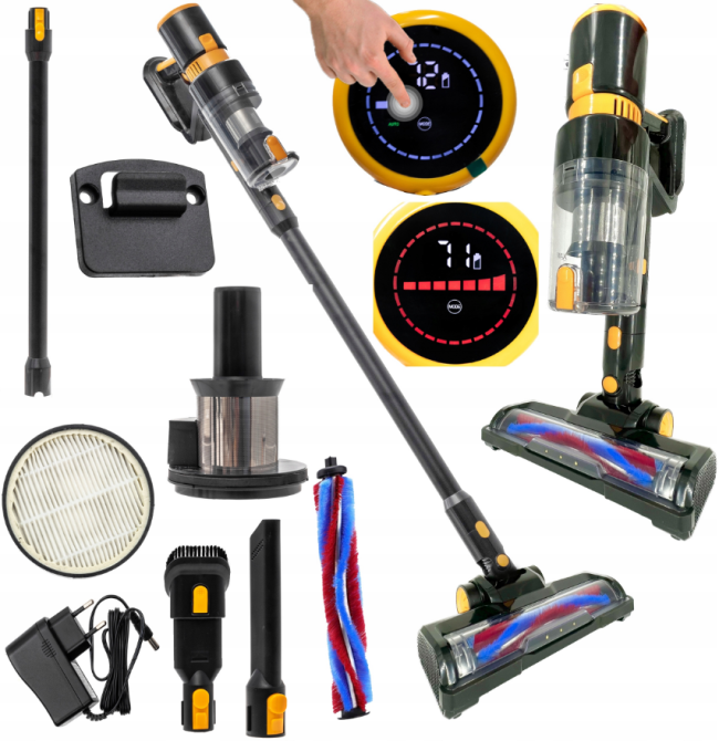 Вертикальний пилосос бездротовий Riwall Pro Carpetto Royal (Чехія) Київ - фото 1