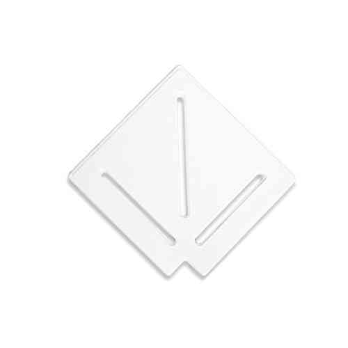 Кутовий елемент Aquaviva DK-20-1 Matt для переливної решітки 90° 195/25 мм (білий) Киев