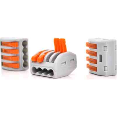 Соединитель кабеля 4-pin аналог WAGO K222-414, 15штпак Voltronic (K222-414/15) Винница