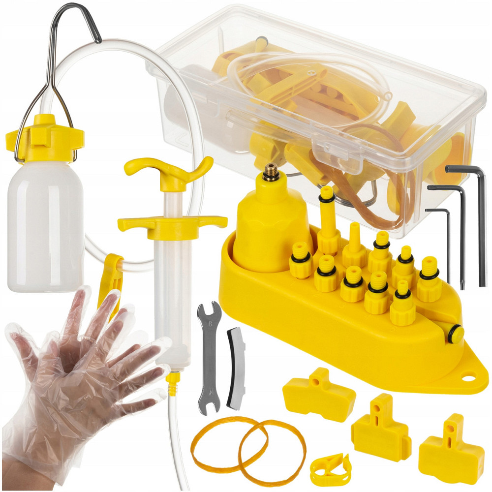 Набір для прокачування велосипедних гідравлічних гальм у футлярі Xtrobb (25242) Нововолинськ - фото 1