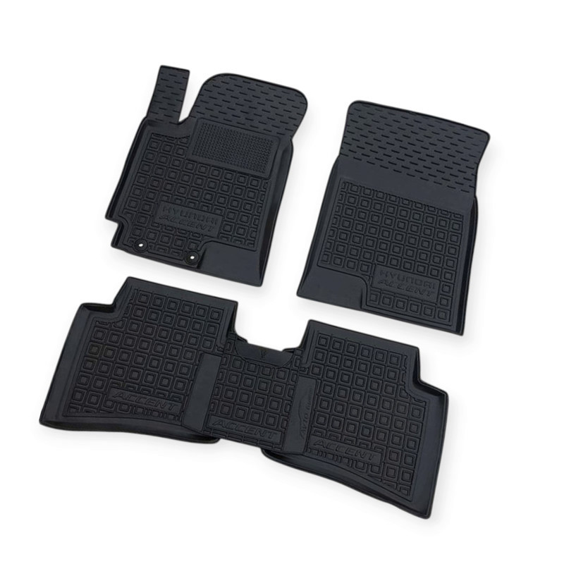 Коврики Хюндай accent v 2017-> борт 2,5см, с перемычкой салона Мукачево - изображение 1