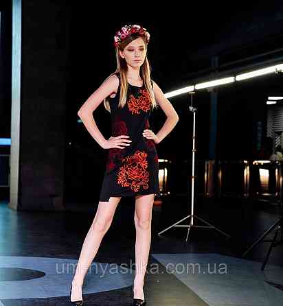 Жіноча вишита сукня на домотканному полотні Кохання2 р.ХS-S Кривой Рог