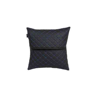 Подушка EVAtech ECO 40x40 см чорна з синьою ниткою (SPBCSBL) Винница