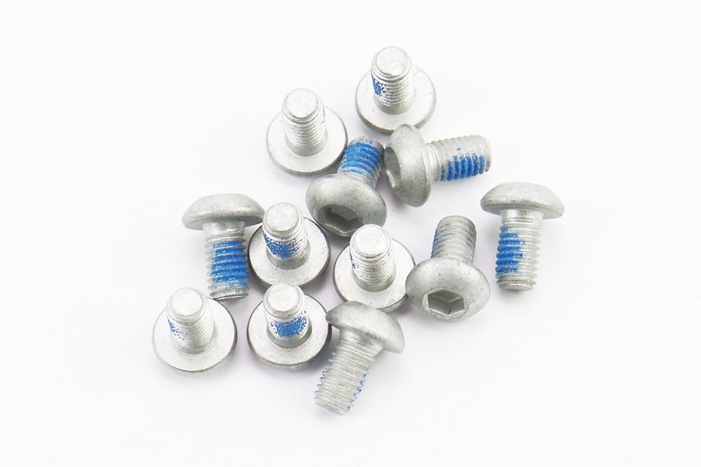 Болт гальмівного диска M5x9мм, під шестигранник 4мм, 12шт к-кт, сірий Київ - фото 1