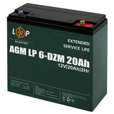 Батарея к ИБП LogicPower 12V 20Ah LP-6-DZM-20 (5438) Винница - изображение 1