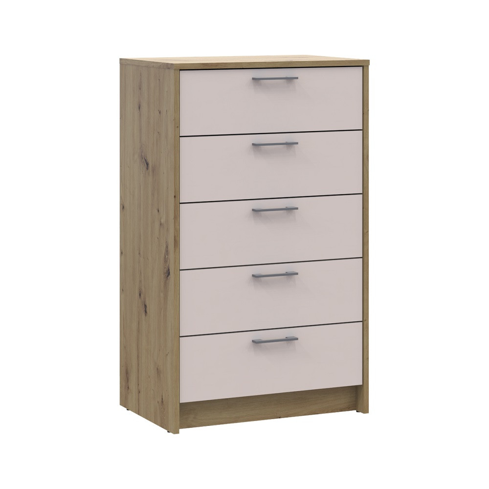 Комод Doros Ронди Дуб Артизан/Кашемир 5 ящиков 60х40х100 DRS-011784 (41516189) Днепр - изображение 3