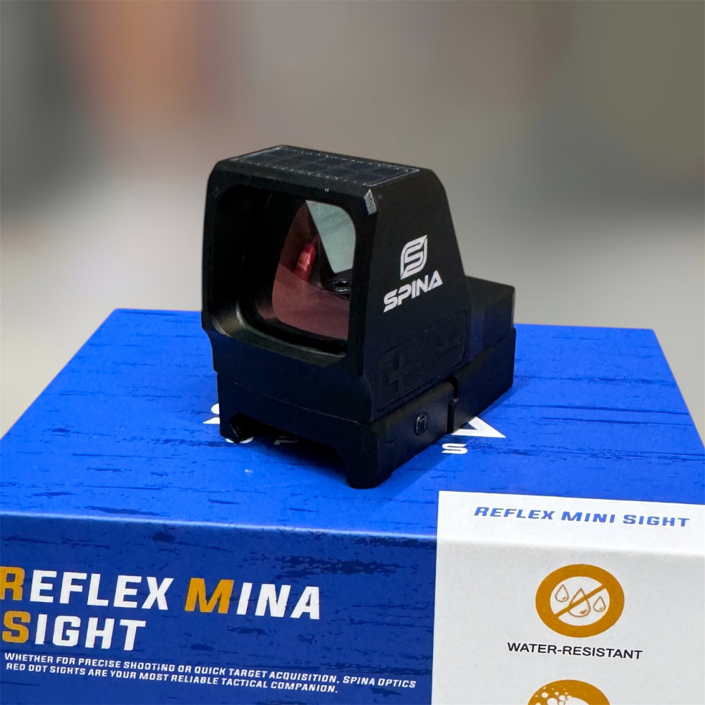 Приціл коліматорний Spina Optics Scorner Pro 1x22x25 Tactical 3 MOA Solar Red Dot Solmir Київ - фото 1