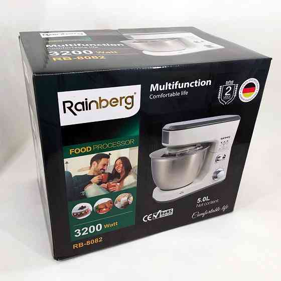 Кухонный миксер с металлической чашей Rainberg RB-8082 3200 Вт, Миксер для PV-981 приготовления теста Киев