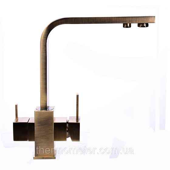 Смеситель для кухни под осмос Globus Lux LAZER GLLR-0111-9-BRONZE Киев