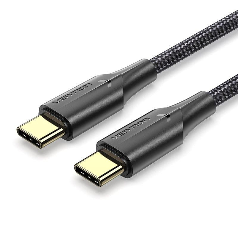 Кабель USB C до C 2М з LED підсвіткою чорний Київ - фото 4