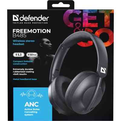 Навушники Defender FreeMotion B485 Bluetooth ANC Black (63485) Вінниця