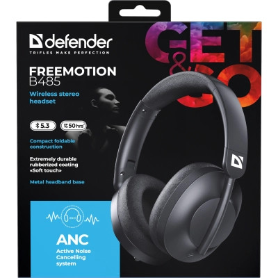 Навушники Defender FreeMotion B485 Bluetooth ANC Black (63485) Вінниця - фото 5