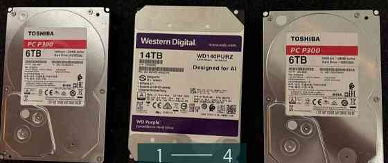 Жесткие Диски TOSHIBA на 6 та 14 ТВ. Київ