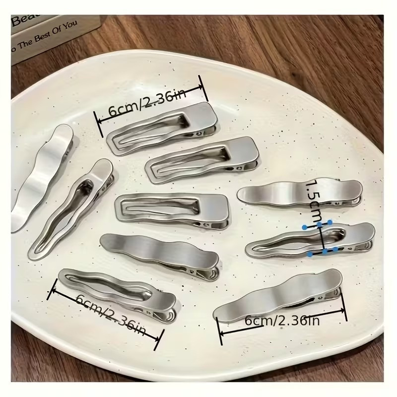 Заколки для волос 3 шт для девушек, серебристые набор заколок для создания причесок женская бижутерия,металлические Каменец-Подольский - изображение 4