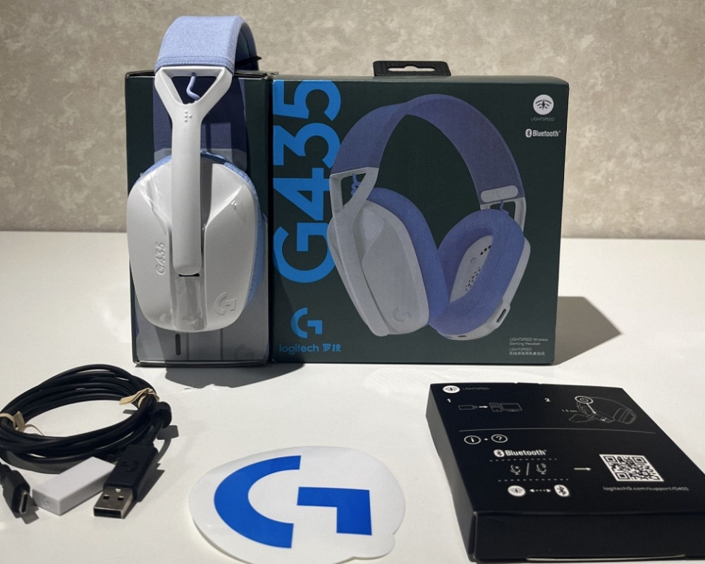 Нові навушники Logitech G435 Lightspeed білі/чорні. Киев - изображение 5