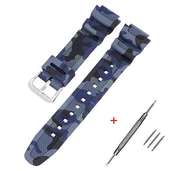 Ремешок для Casio G-Shock AQ-S800/AE-1200 Camo Dark Blue SL SBR Киев