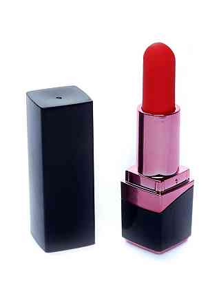 Міні-вібратор - Rechargeable Lipstick Vibrator Black Sex Aura Київ