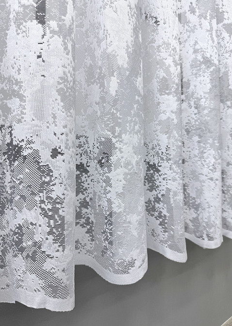 Тюль жаккард VR-Textil № 1604т Арка на кухню цвет белый 400х160 см (53-0020) Киев - изображение 8