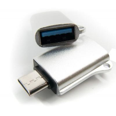 Перехідник OTG USB - Type-C grey Dengos (ADP-019) Вінниця - фото 3