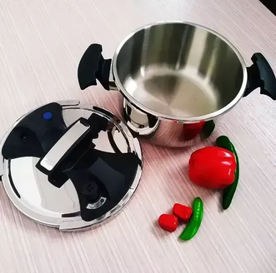 Швидка каструля-скороварка 6 л Edenberg EB-5742 з нержавійки, індукційна для тушкування м'яса, супів та овочів Одеса