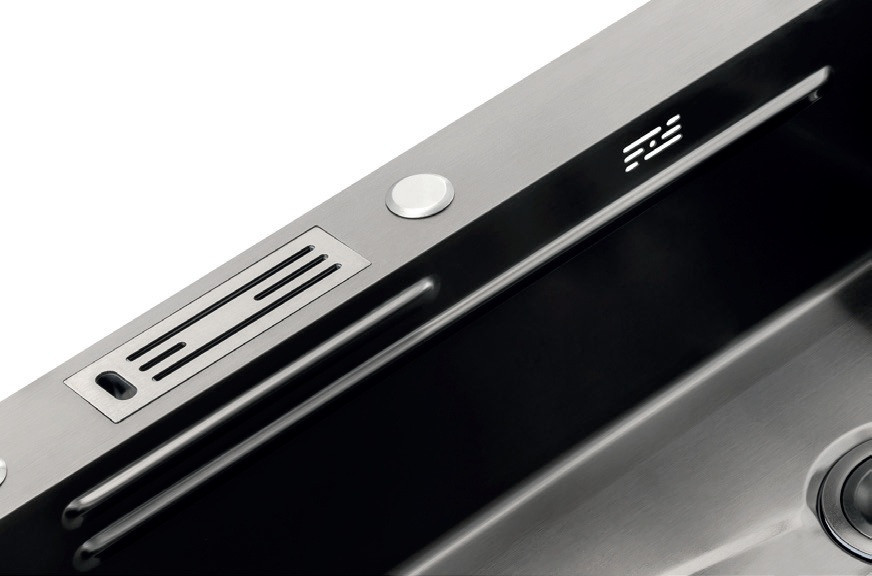 Кухонна мийка Mixxus Premium MH7545-SET-05 MICRO DECOR NANO-SILVER з нержавіючої сталі (3.0/0.8) комплект MX9635 Харків - фото 2