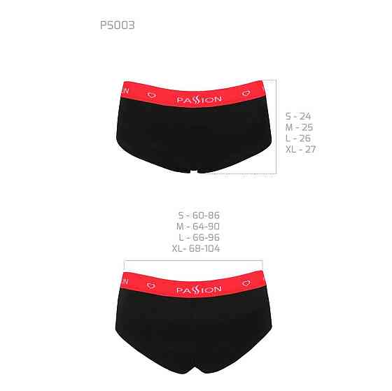 Трусики-шортики Passion PS003 PANTIES M, black Sex Aura Київ